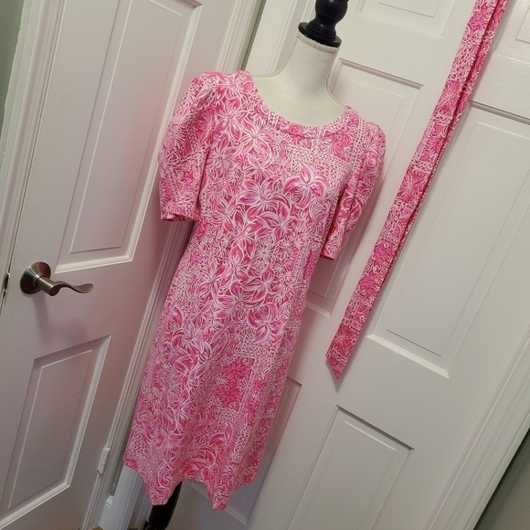 NWT Lilly Pulitzer Harriet "Pinata Pink New Blooms" Pattern Large Ret. $158 - Picture 7 of 13